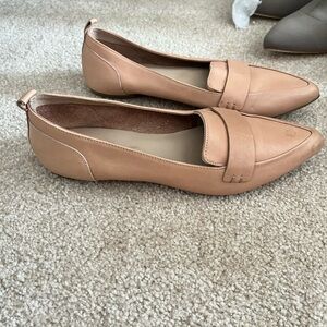Aldo Women's Tan Leather Loafers